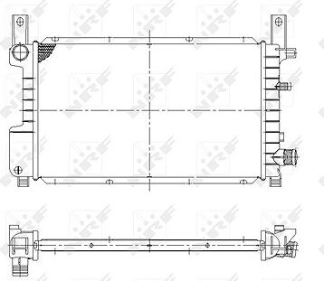 NRF Chladič, chladenie motora 55314