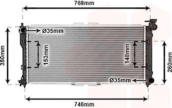 VAN WEZEL chladič, chladenie motora 27002027