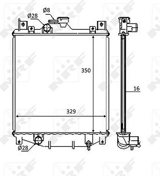 NRF Chladič, chladenie motora 59083