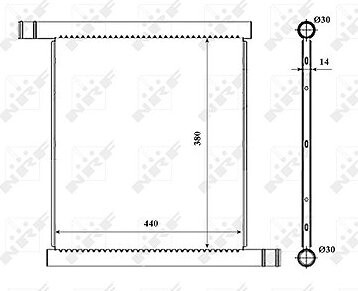 NRF Chladič, chladenie motora 53857