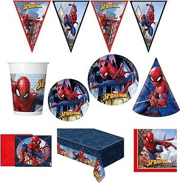 GODAN Detská narodeninová sada Spiderman, 10 osôb