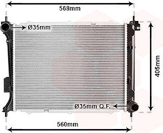 VAN WEZEL chladič, chladenie motora 82002309