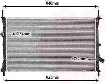 VAN WEZEL chladič, chladenie motora 18012729