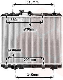 VAN WEZEL chladič, chladenie motora 52002111