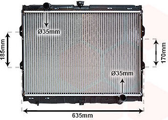 VAN WEZEL chladič, chladenie motora 82002108