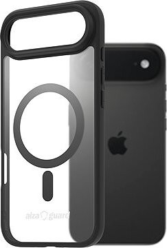 AlzaGuard Clear TPU Case Compatible with Magsafe na iPhone Air – čierny