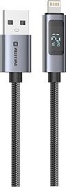 Swissten LCD kábel USB-A/Lightning 1 m