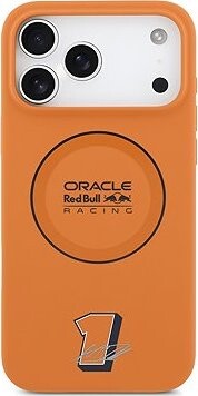 Red Bull Silicone Blue Ring MagSafe Zadný Kryt na iPhone 17 Pro Max Orange