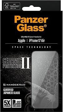 PanzerGlass Ceramic II Apple iPhone Air s inštalačným rámčekom