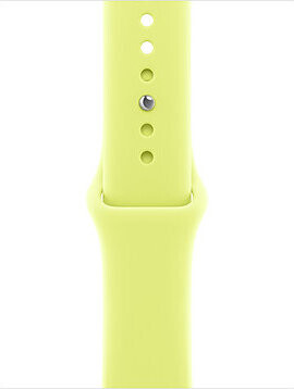 Apple Watch 42 mm neónovo žltý športový remienok – S/M