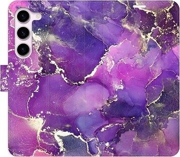 iSaprio flip puzdro Purple Marble pre Samsung Galaxy S23 5G