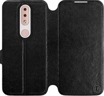 Flipové puzdro na mobil Nokia 4.2 vo vyhotovení Black & Gray so sivým vnútrom