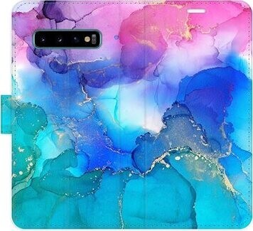 iSaprio flip puzdro BluePink Paint na Samsung Galaxy S10