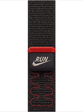 Apple Watch 40 mm Midnight Black prevliekací športový remienok Nike