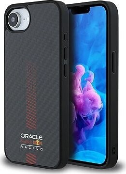 Red Bull Carbon Powerbar MagSafe Zadný Kryt pre iPhone 16e Black