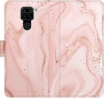 iSaprio flip puzdro RoseGold Marble pre Xiaomi Redmi Note 9