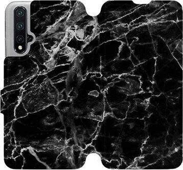 Flipové puzdro na mobil Honor 20 – V056P Čierny mramor