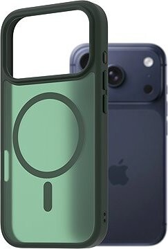 AlzaGuard Matte Case Compatible with Magsafe pre iPhone 17 Pro tmavo zelený