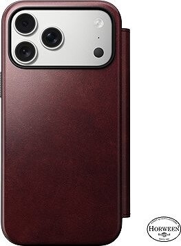 Nomad Modern Leather Folio Burgundy (Horween) iPhone 17 Pro Max