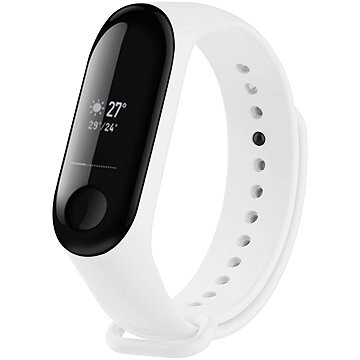 FIXED Silicone Strap na Xiaomi Mi Band 3/4 biely