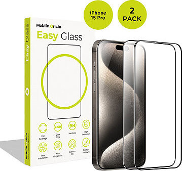 Mobile Origin EasyGlass iPhone 15 Pro 2 pack