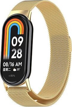 Eternico Elegance Milanese na Xiaomi Smart Band 8/9/10 gold