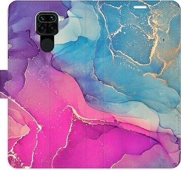 iSaprio flip puzdro Colour Marble 02 na Xiaomi Redmi Note 9