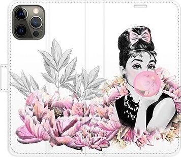 iSaprio flip puzdro Girl with bubble pre iPhone 12/12 Pro