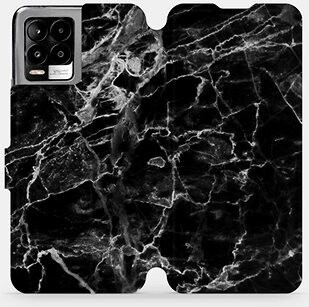 Mobiwear Flip puzdro na mobil Realme 8 – V056P Čierny mramor