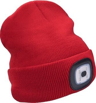 EXTOL LIGHT čiapka s čelovkou, červená, 43198