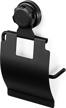 COMPACTOR Držiak na toaletný papier, bez vŕtania, čierny