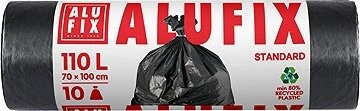 ALUFIX Standard čierne 110 l, 10 ks