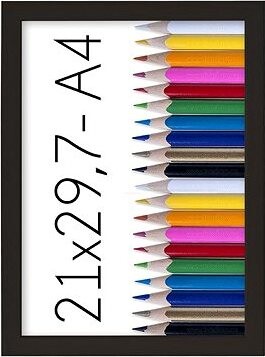TRADAG Fotorámik 21 × 29,7 cm, čierny
