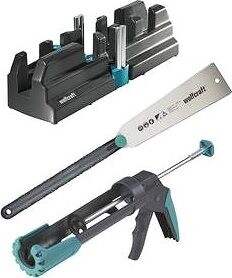 WOLFCRAFT Súprava na pripevnenie soklov a líšt (pílka, pokosnica, pištoľ) 6977000
