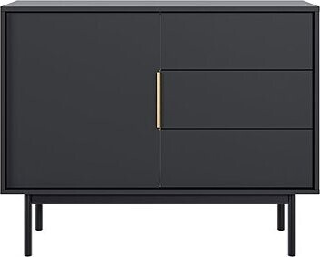 Komoda Viva VI03 1D3S 104, čierna