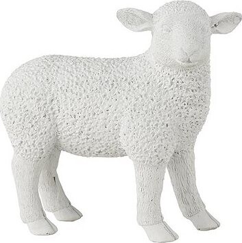 LENE BJERRE Semina Ovečka stojacia biela, 10 × 11 cm