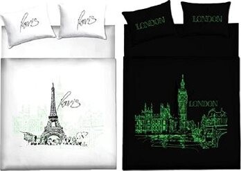 Kaptan Sada bavlnené obliečky Deň v Paríži, Noc v Londýne 2 ks