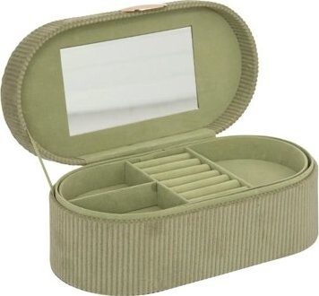 ATMOSPHERA Enya zelená so zrkadielkom 25 × 10 cm