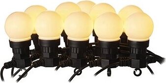 LAALU Svetelná reťaz LED – párty žiarovky, mliečne, teplá biela, 5 m