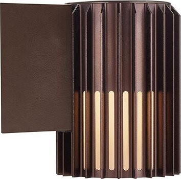 NORDLUX Vonkajšie nástenné svietidlo Aludra IP54 – hnedé