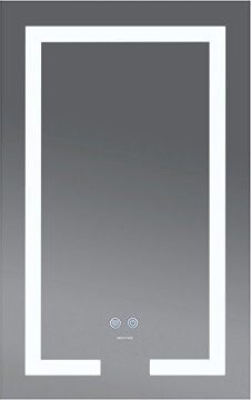 MIXXUS Zrcadlo s LED osvětlením, protizamlžovací funkcí a regulací jasu, MR07-50×80 Hard