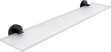 Nimco Polica do kúpeľne a sprchy 60 cm – bez vŕtania Unix čierna UNC-13091B-60-90