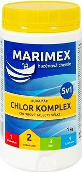 MARIMEX Chémia bazénová CHLOR KOMPLEX 5 v 1 1 kg