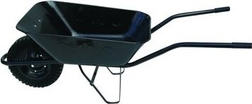 J.A.D. TOOLS kolečko stavební 60 l, plné kolo tažená korba