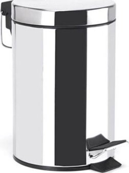 MSV pedálový odpadkový kôš lesklý nehrdzavejúca oceľ, 5 l