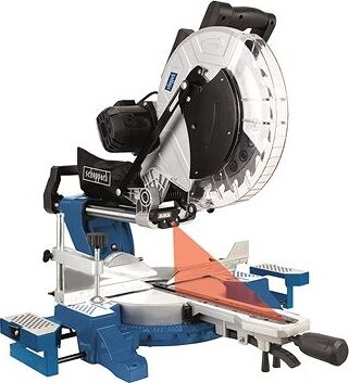 SCHEPPACH Pokosová píla s poťahom, laserom a obojstranným nastavením náklonu HM 140 L