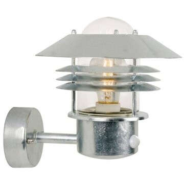 NORDLUX Senzorové nástenné svietidlo Vejers, 220 × 230 × 260 mm, galvanizovaná oceľ