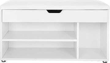 TEXTILOMANIE Lehaza Botník s lavicou biely