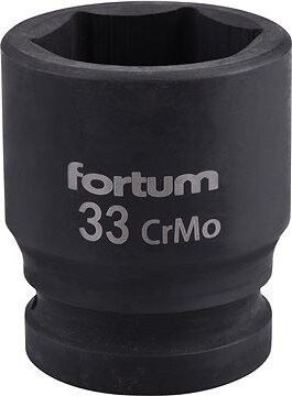 Fortum (4703033) hlavica nástrčná rázová, 3/4“, 33 mm, L 57 mm, CrMoV
