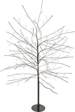 EMOS LED svietiaci stromček, 120 cm, vonkajší aj vnútorný, teplá biela, časovač